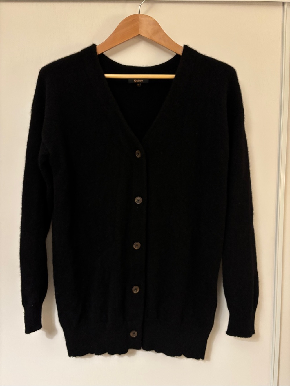 Quince Cardigan 100% Yak Wool Relaxed Fit Size Medium Androgynous Quiet Luxury - Picture 2 of 11